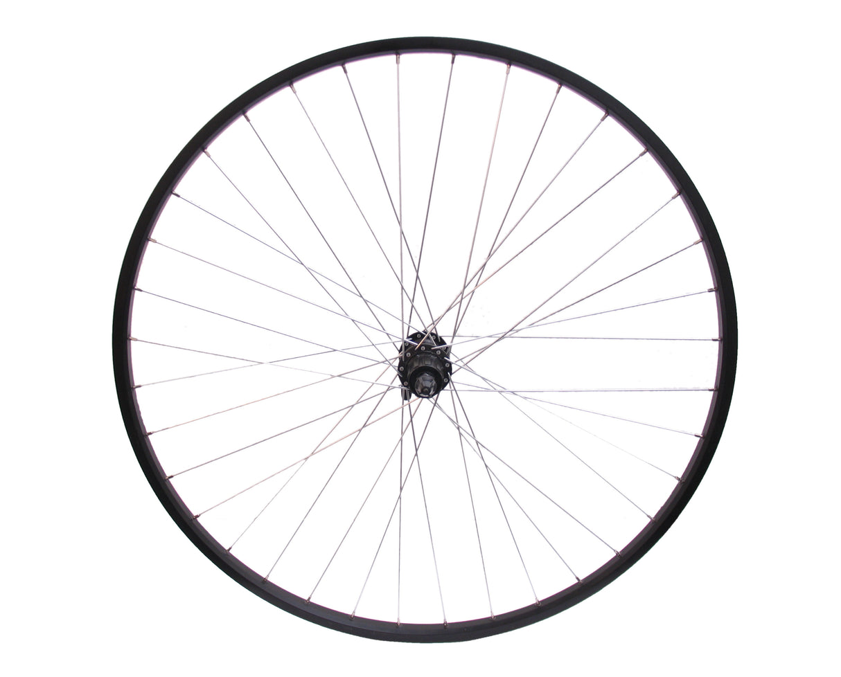 Roue arrière 28 x 1 4 en aluminium HBM53 noir à 8 vitesses