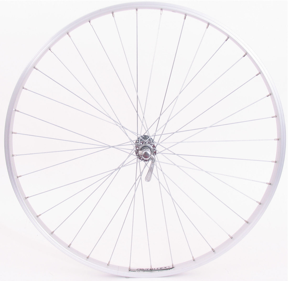 Sunrace front wheel 28 622*21 Parallex rim with QR hub silver