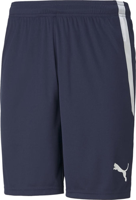Puma teamliga shorts heren sportbroek - peacoat- white xl