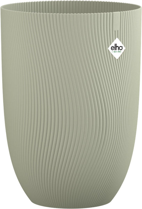 Elho sereh hoog 40 - bloempot voor binnen buiten - 100% gerecycled plastic - ø 39 x h 53.4 cm - scandinavisch groen