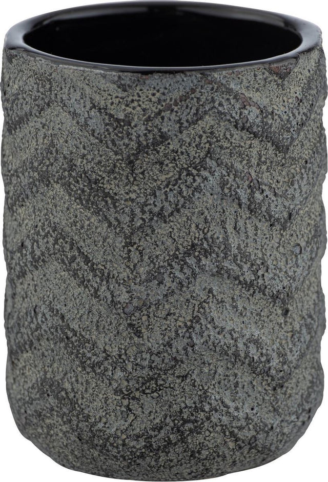 Wenko badkamerbeker mantua 10 x 7,5 cm keramiek zwart