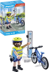 Playmobil action heroes politie fiets patrouille -71732