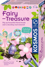 Kosmos dig out fairy treasure – experimenteerset – graaf een magische schat op en maak je eigen feeënarmband – inclusief edelsteen, kralen en haargummi – feeën schat uitgraven