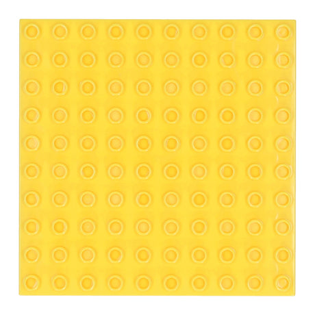 Bouwplaat geel - 16x16cm