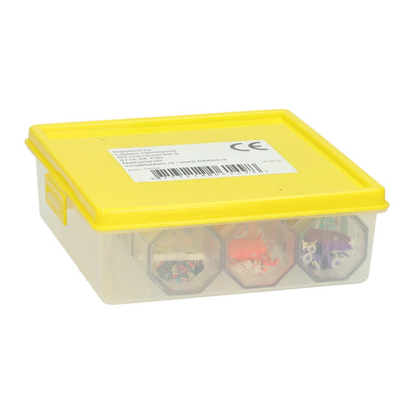 Glitter sprinkle stapelbare achthoeken - 12dlg