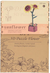 Lobbes speelgoed bv lobbes houten bouwpakket zonnebloemen 3d - creatief speelgoed 121dlg.