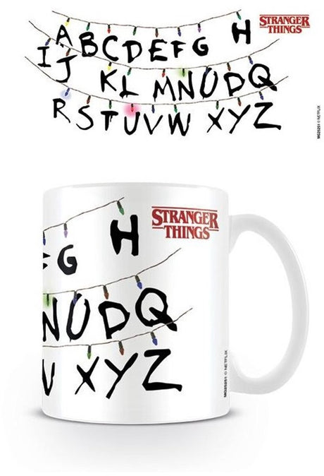 Stranger things - alphabet - mug