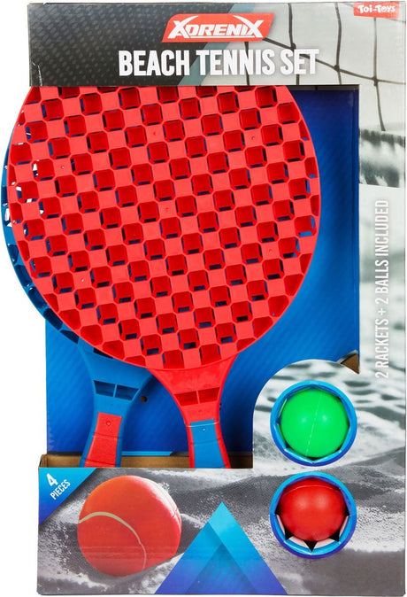 Adrenix strand tennisset 4 delige set - voor kinderen vanaf 3 jaar
