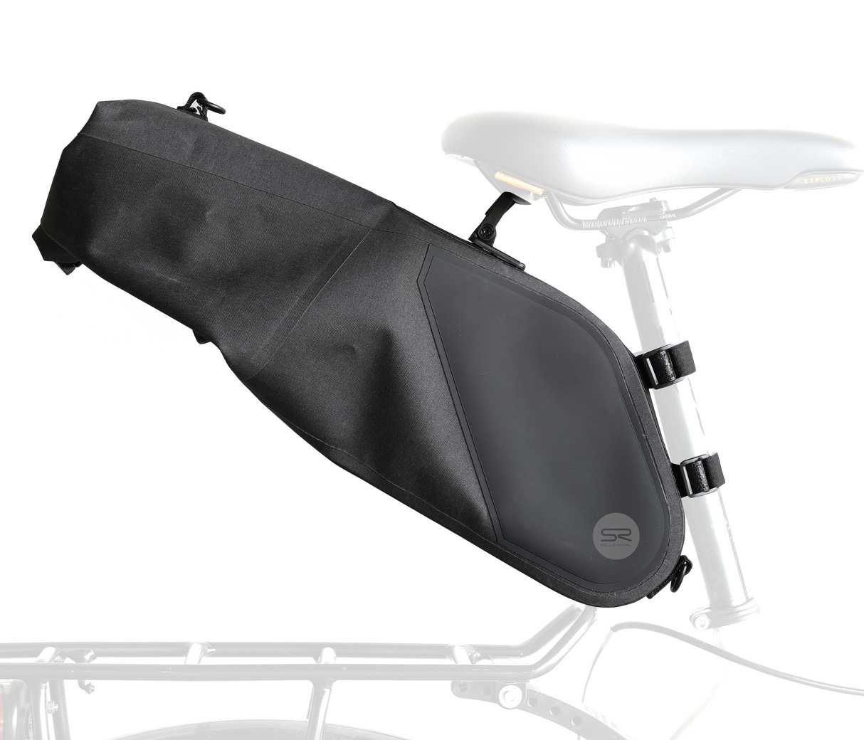 Seleroyal Selle Sadelas Bass Extra-großes schwarzes Fahrrad 7L