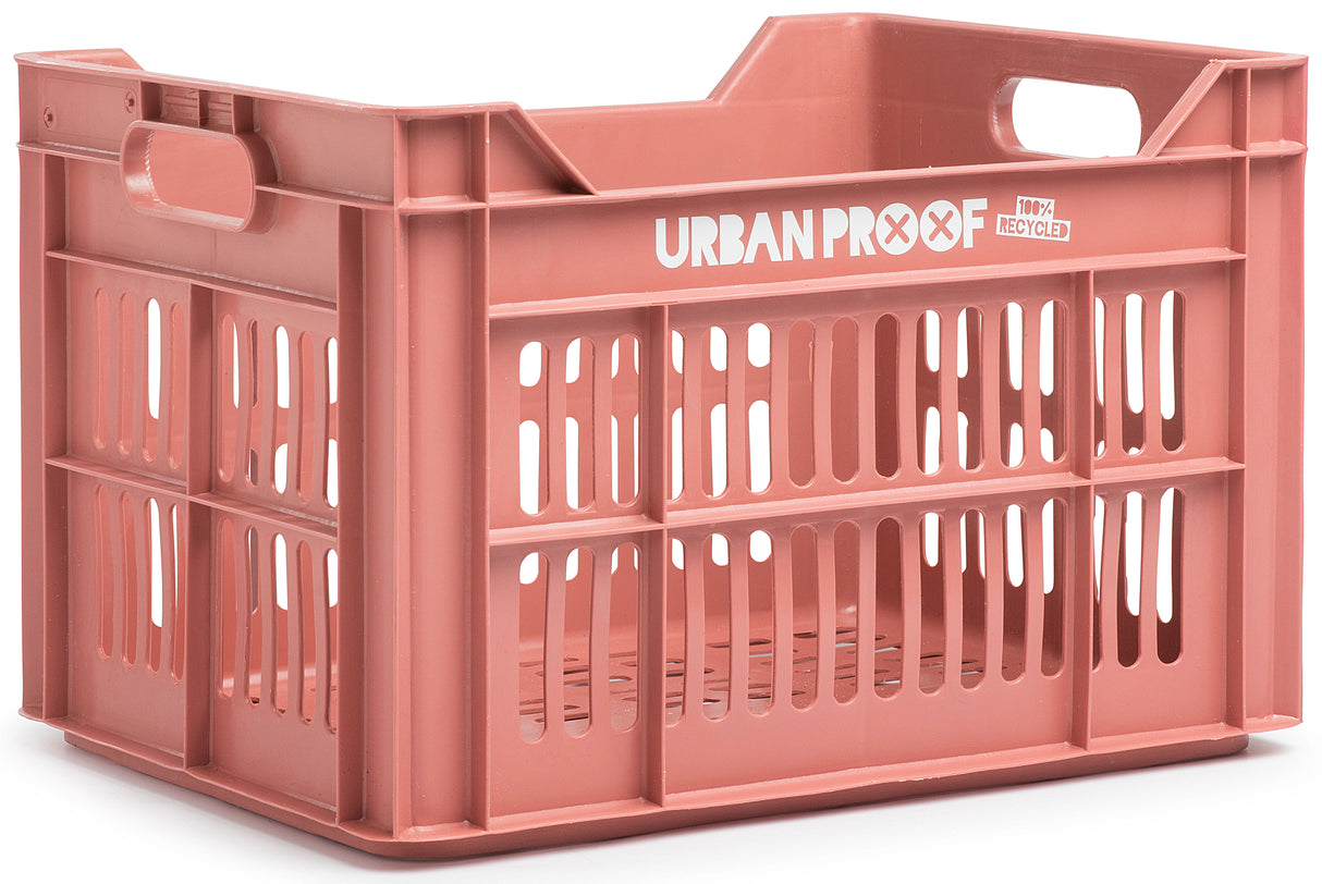 Urbanproof bicycle crate Recycled 30 liter polypropylene old pink