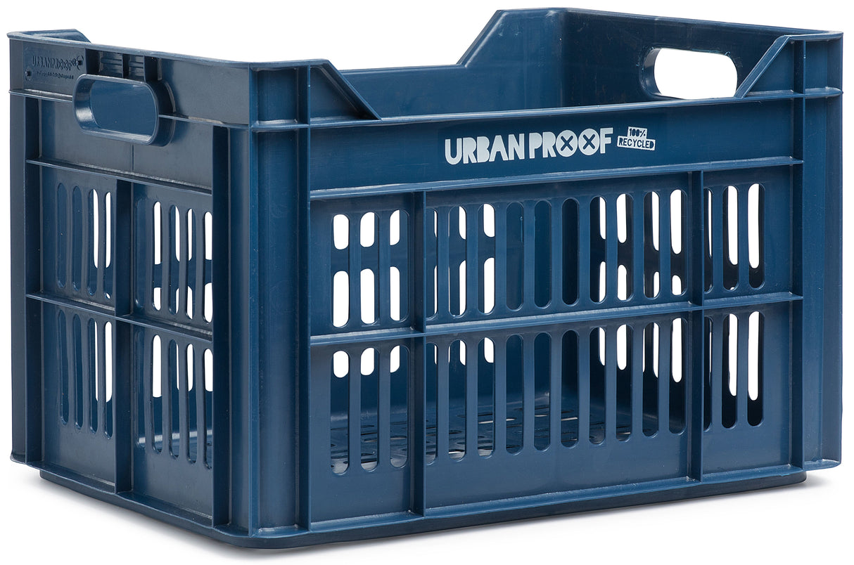 Urbanproof Bicycle Crate recyklovaná 30 litrový polypropylen tmavě modrá