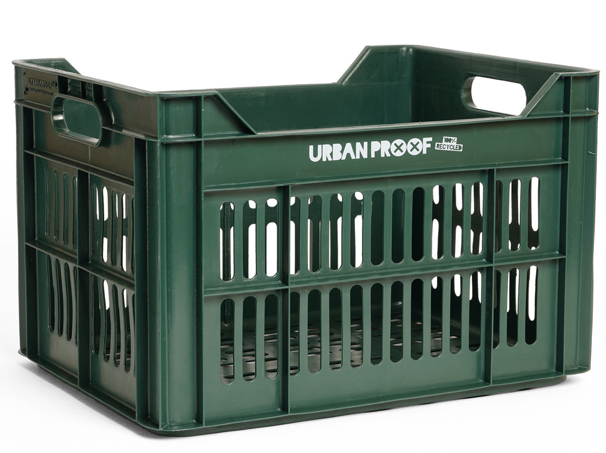 Urbanproof Urban proof bicycle crate Recycled plastic 30l dark green 40x30x25 cm