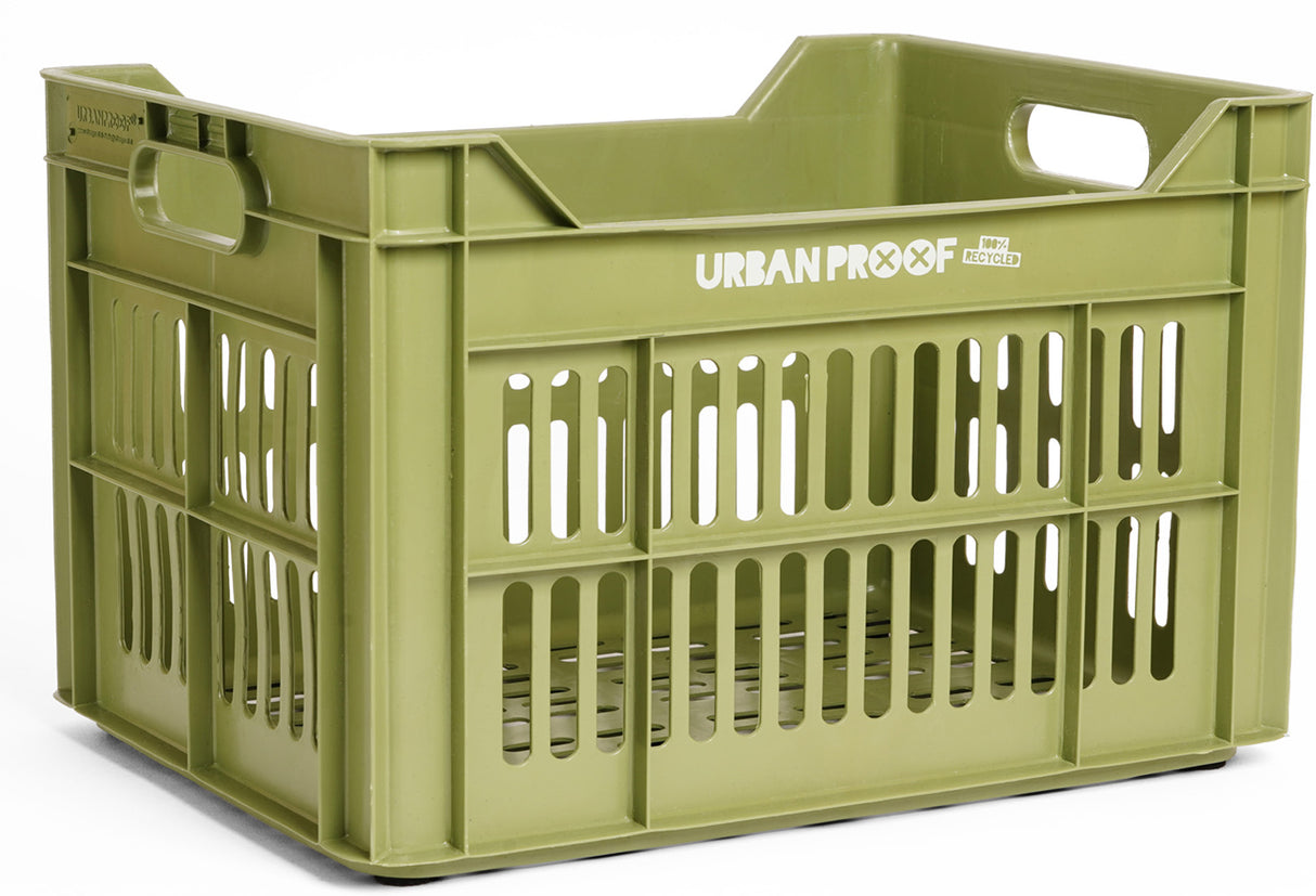 Urbanproof Urban proof bicycle crate Recycled plastic 30l olive green 40x30x25 cm