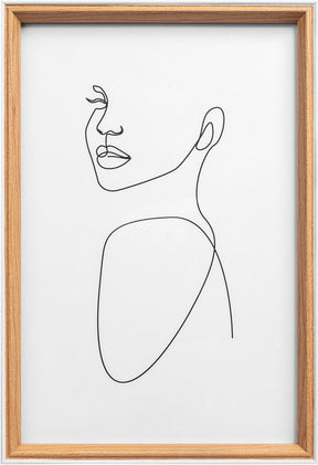 Walther silhouette - houten lijst - fotoformaat 20x30 cm - beuken