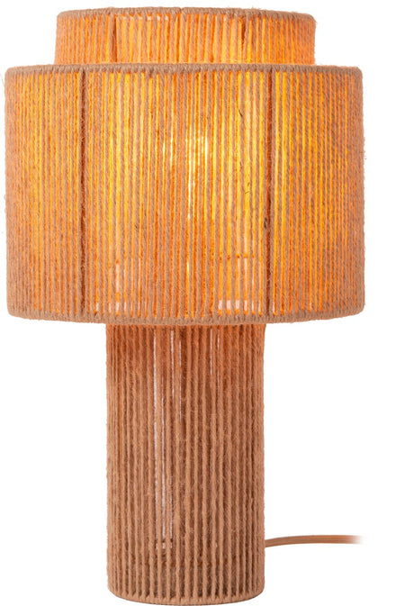 Lucide denice - tafellamp - ø 25 cm - 0xe27 - taupe