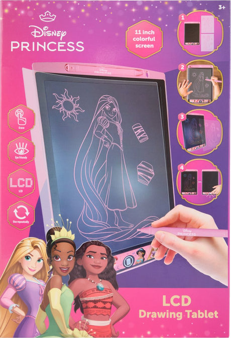 Disney twisk princess lcd tekenbord 11 inch regenboog voor kinderen.