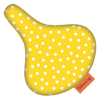 Bikecap Saddle deck Yellow Small Dot