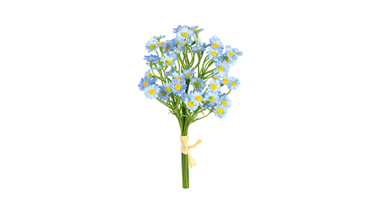 Margrietjes bundel h27cm blauw