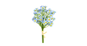 Margrietjes bundel h27cm blauw