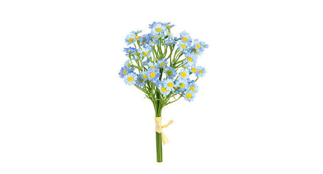 Margrietjes bundel h27cm blauw