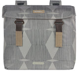 Basil elegance dobbelt cykelpose, chateau taupe, genanvendt kæledyr, universal bro, 40-49L