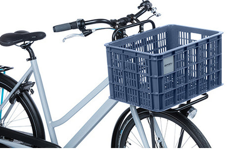 Basil Fietskrat L groot 40 liter blauw