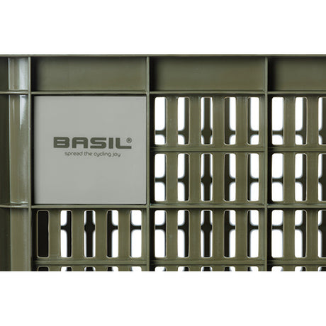 Basil bicycle crate L Groot 40 liters of green