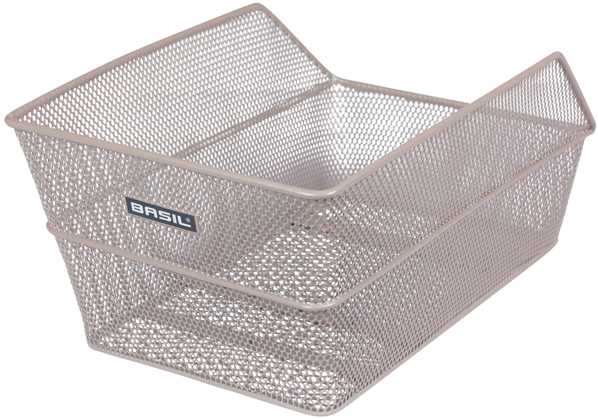 Basil Bicycle Basket Cento Basket 24 X 38,5 x 11 cm - Metallico nudo