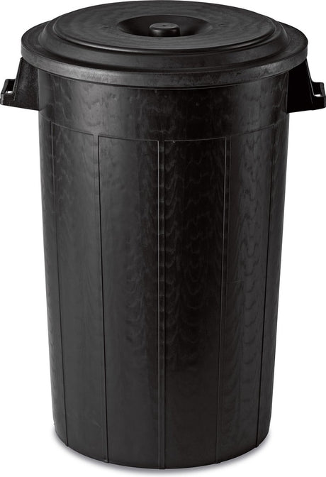 Stefanplast afvalton - afvalemmer - vuilnisbak - voerton - buiten - 100l - zwart