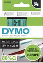 Dymo originele d1 labels | zwarte tekst op groen label | 19 mm x 7 m | zelfklevende etiketten voor de labelmanager labelprinter | gemaakt in europa