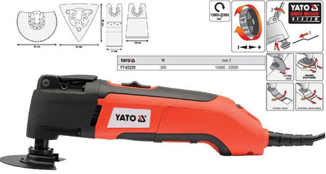 Yato multifunctioneel oscillerend gereedschap 300w 82220