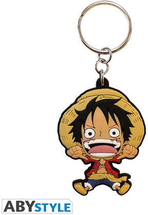 One piece sleutelhanger pvc luffy sd