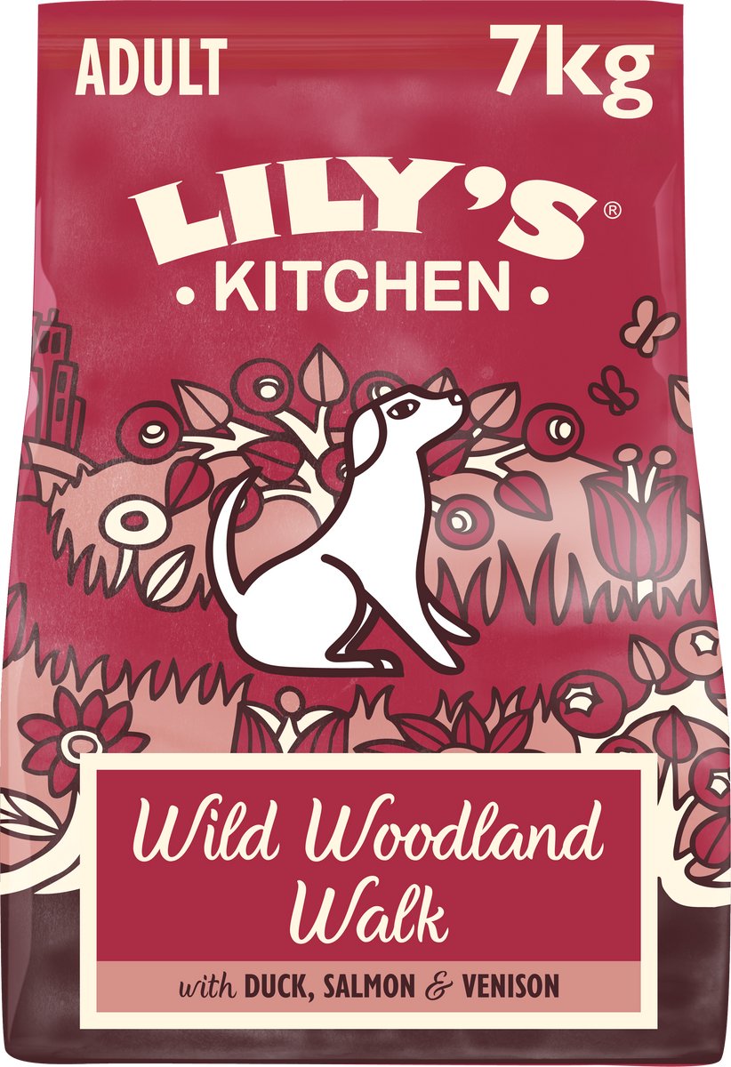 Lily's kitchen - hondenvoer - droogvoer - wild woodland walk met eend, zalm hert - 7 kg