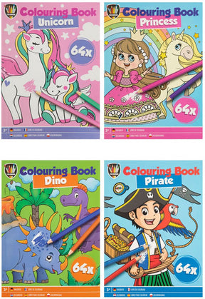 Creative craft group kleurboekjes set - 12 stuks a5 voor kinderen.