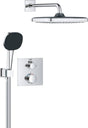 Grohe precision inbouw douchesysteem - vierkant bedieningspaneel - chroom
