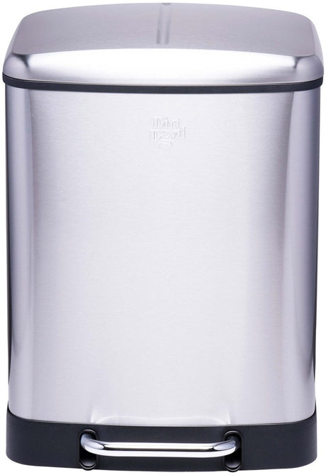 Dirt devil pedaalemmer 12 liter - prullenbak badkamer - rvs - zilver