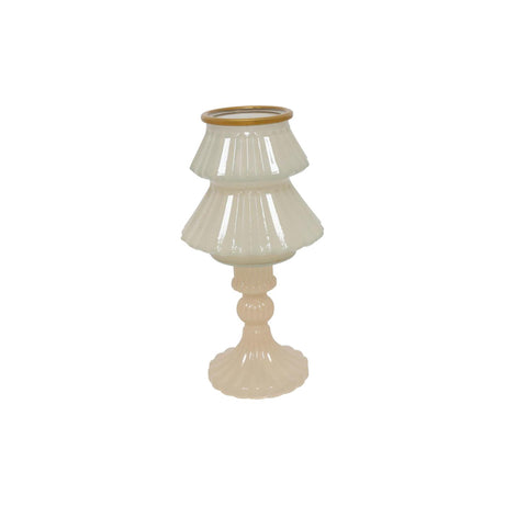 Countryfield kandelaar boom tallina s crã¨me glas ã˜10,5xh18,5cm