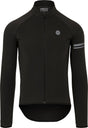 Agu essential - thermo fietsshirt - wielrenshirt lange mouwen - heren - winter - ademend - geborstelde binnenkant - 3 achterzakken - zwart - s