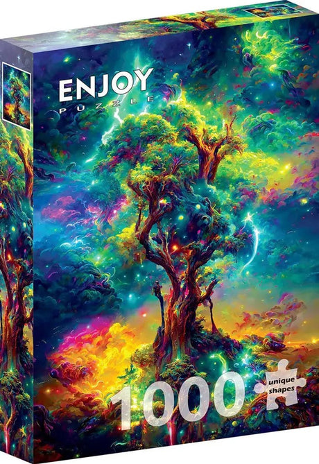 Enjoy puzzle legpuzzel kosmischer lebensbaum 1000 stukjes kleurrijk.