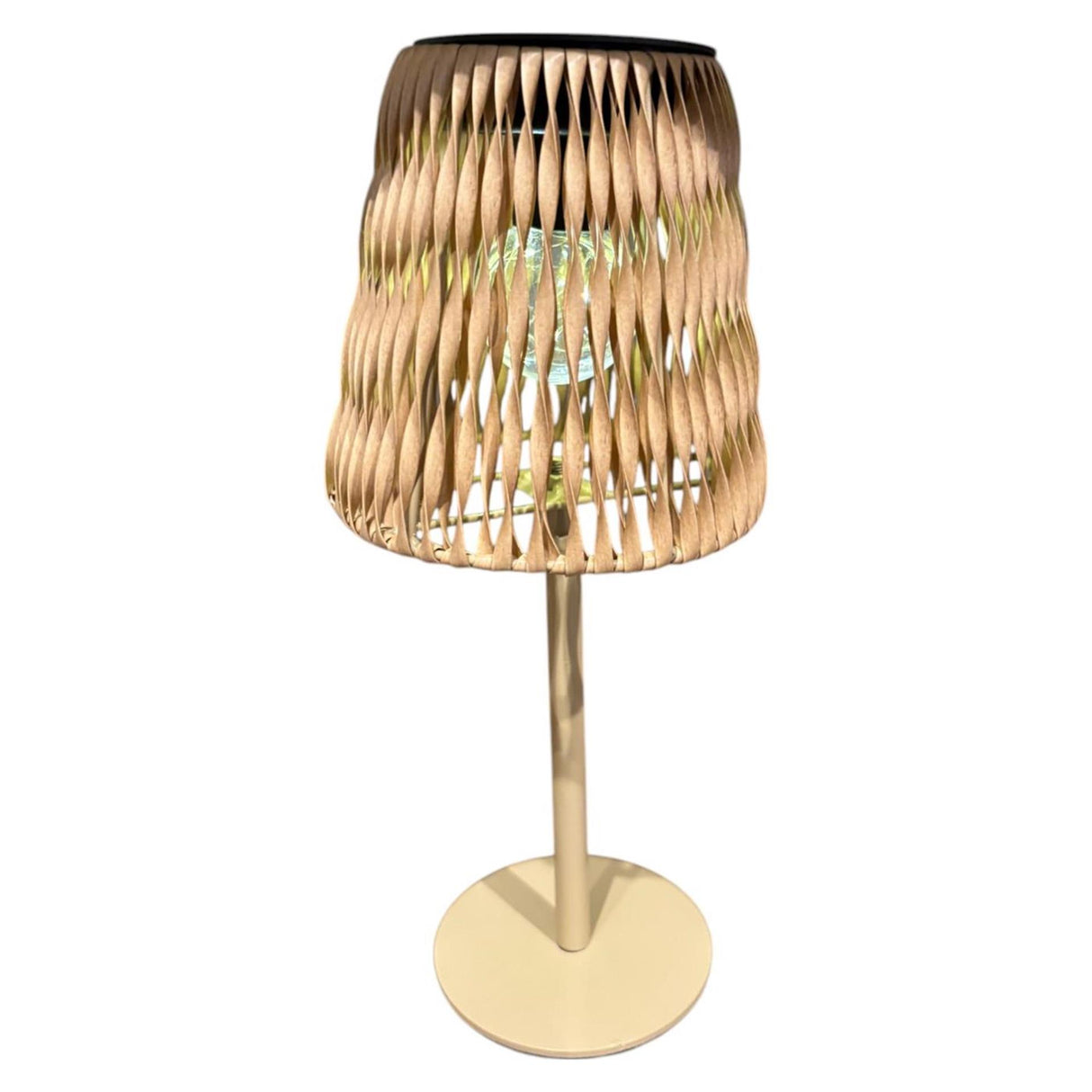 Mansion atmosphere solar tafellamp rotan ip44 13,5x30,5cm