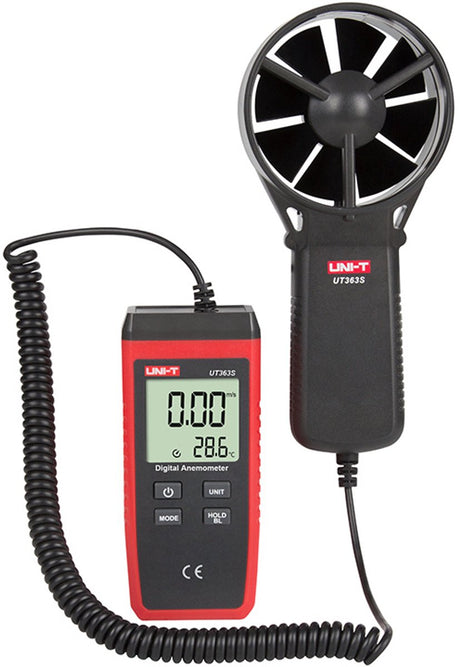 Uni-t ut363s - digitale anemometer windmeter
