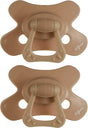 Difrax fopspeen natural - 6 tot 12 maanden - bruin - 2 stuks