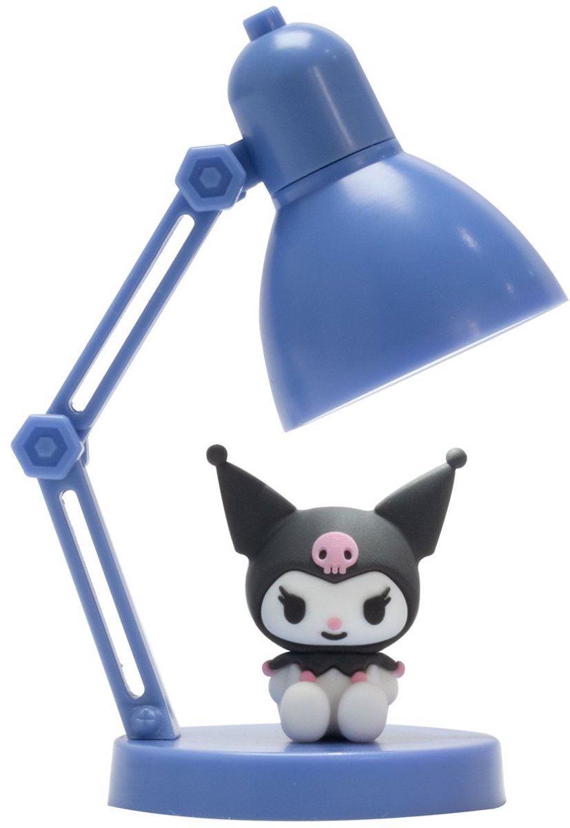 Mad monkey sanrio - kuromi - leuk mini lampje van + - 10cm hoog - afneembare figurine - verstelbaar