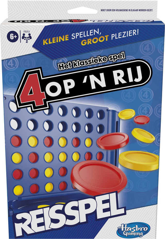 Hasbro gaming vier op 'n rij - reisspel -