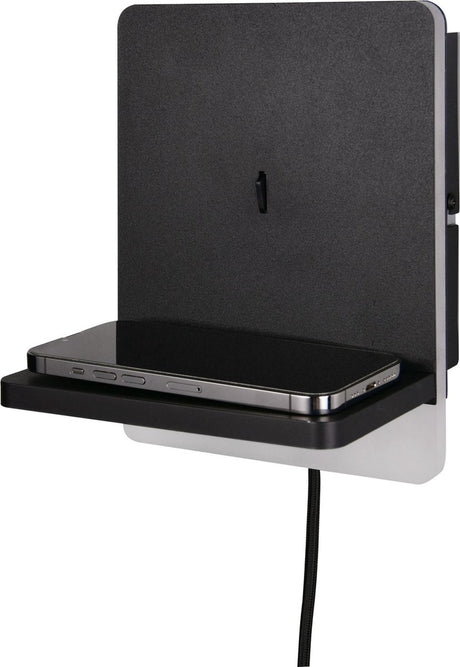 Trio fairfield - wandlamp - zwart mat - incl. 1x smd 9 w - bewegingssensor - niet extern dimmerbaar