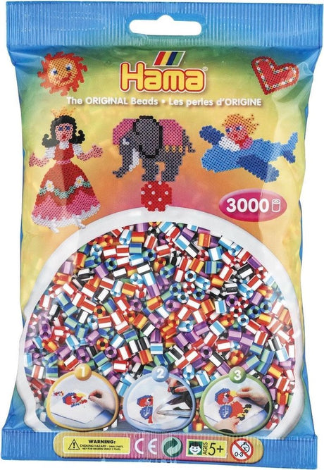 Hama strijkkralen - 3000 stuks - 2 kleurig mix