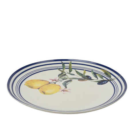 Decoris bord citroen porselein dia20,3cm