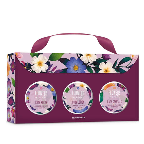 Source balance bad geschenkset flowers in bloom 3-delig