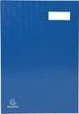 Exacompta handtekenmap voor ft 24 x 35 cm, uit karton overdekt met pvc, 20 indelingen, blauw