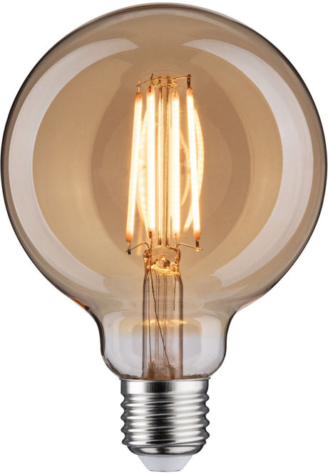 Paulmann 1879 filament 230 v 3-step-dim led globe g95 e27 470lm 6w 1800k dimbaar goud